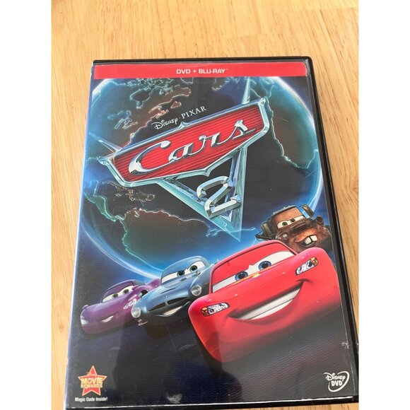 Cars 2 2011 DVD + Blu-Ray 2-Disc Combo Pack Disney Pixar Movie Pre-Owned - Picture 1 of 5